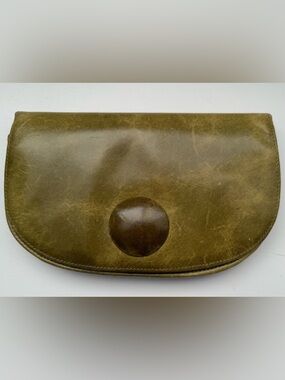 Vintage HOBO wallet, never released design, avocado green